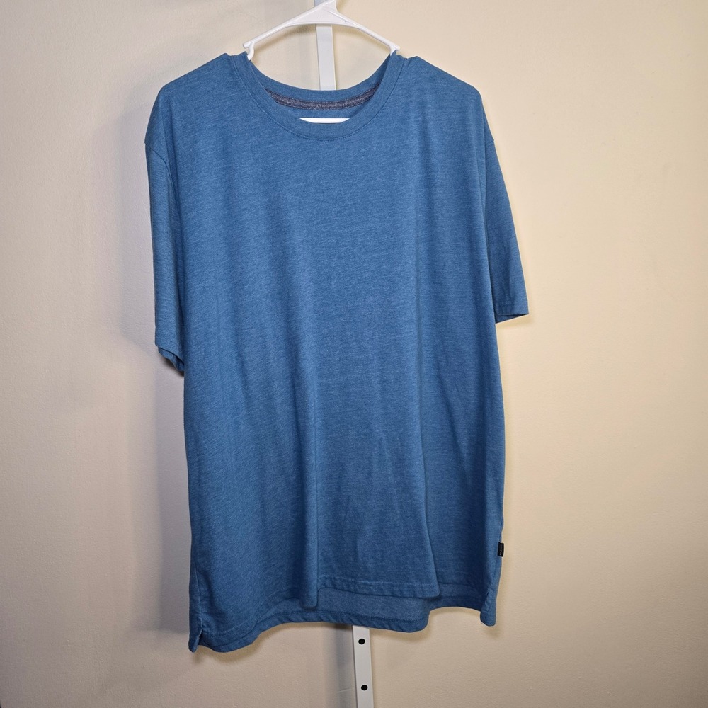 Lucky‎ Brand Mens XXL Blue Heathered Short Sleeve Crew Neck T-Shirt Tee